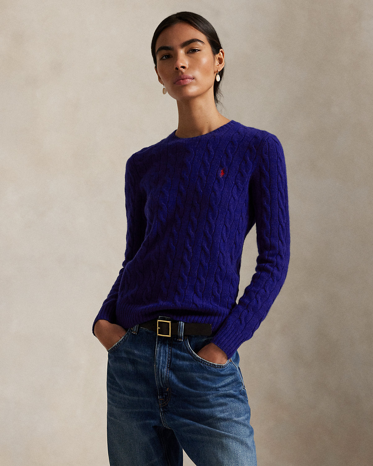 Ralph Lauren CableKnit WoolCashmere Sweater