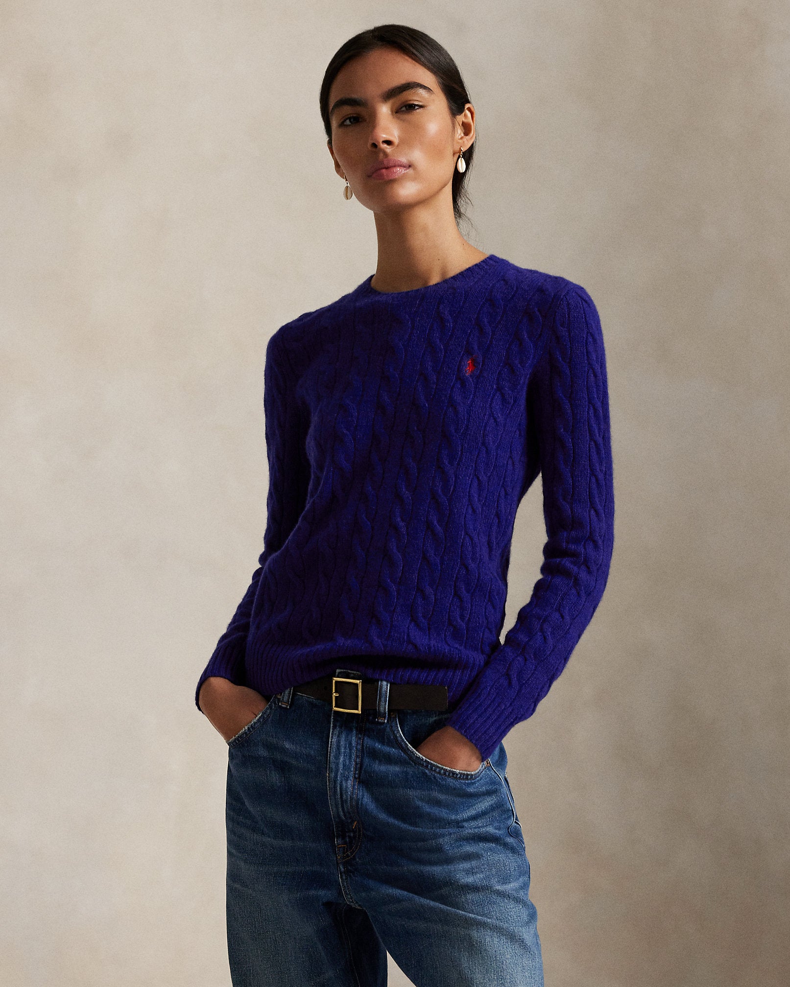 Ralph Lauren CableKnit WoolCashmere Sweater