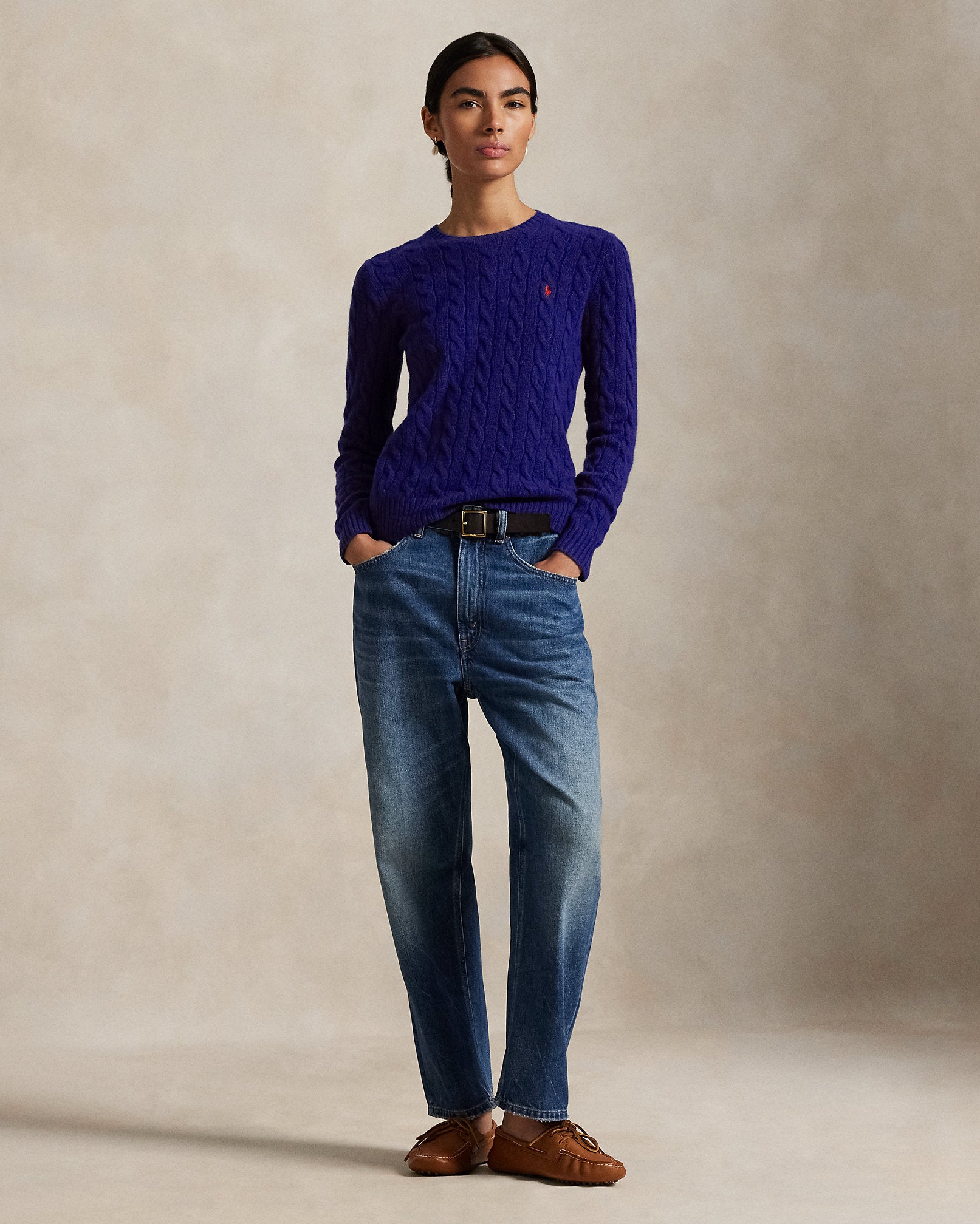 Ralph Lauren CableKnit WoolCashmere Sweater