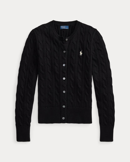 Ralph Lauren CableKnit Cotton Crewneck Cardigan