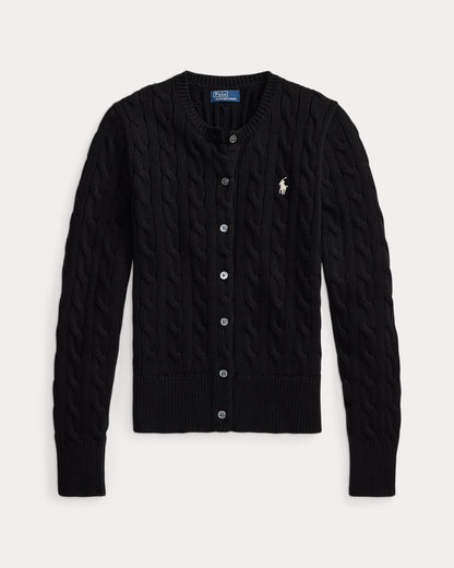 Ralph Lauren CableKnit Cotton Crewneck Cardigan