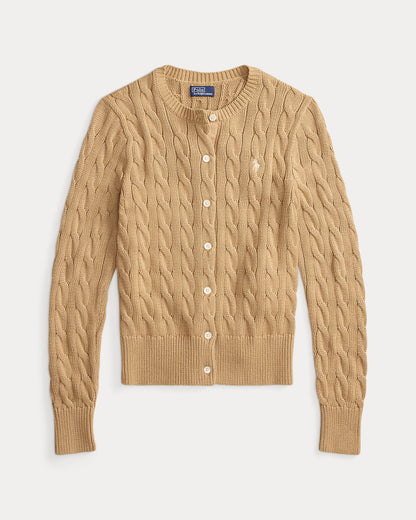 Ralph Lauren CableKnit Cotton Crewneck Cardigan