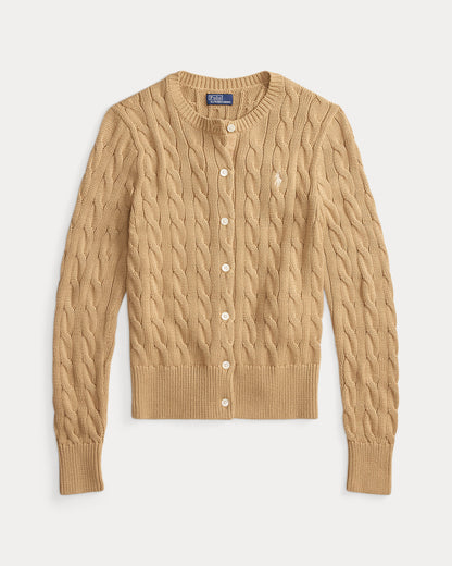 Ralph Lauren CableKnit Cotton Crewneck Cardigan
