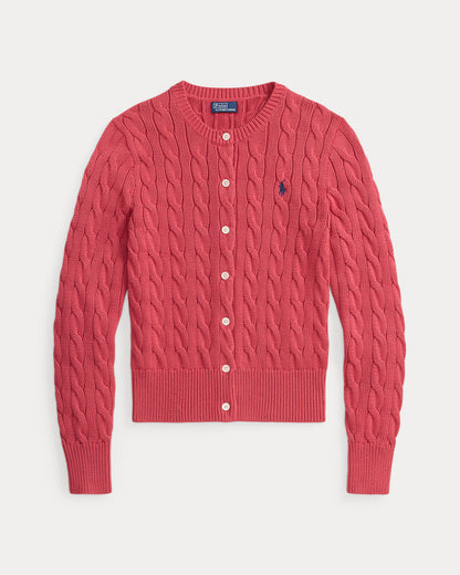 Ralph Lauren CableKnit Cotton Crewneck Cardigan