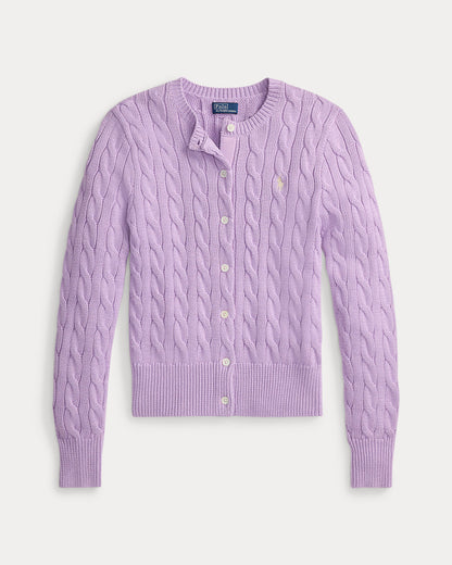 Ralph Lauren CableKnit Cotton Crewneck Cardigan