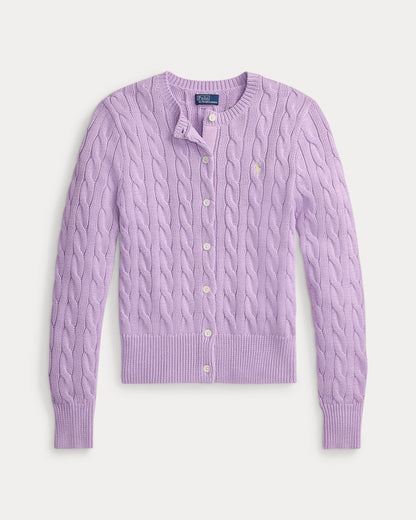 Ralph Lauren CableKnit Cotton Crewneck Cardigan