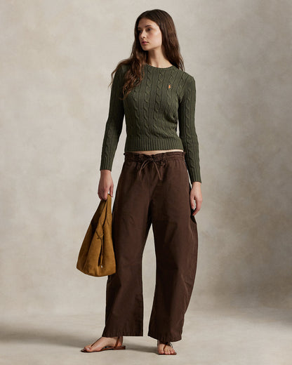 Ralph Lauren CableKnit Cotton Crewneck Sweater