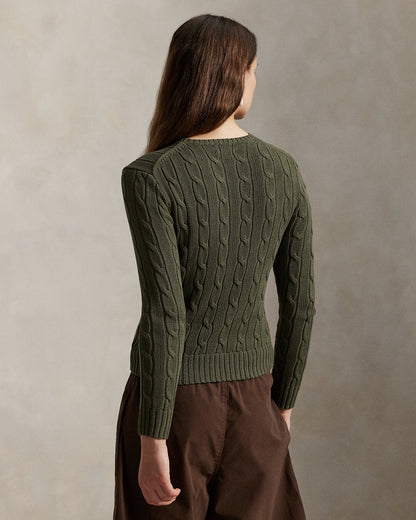 Ralph Lauren CableKnit Cotton Crewneck Sweater