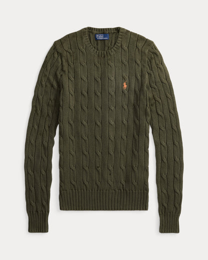 Ralph Lauren CableKnit Cotton Crewneck Sweater