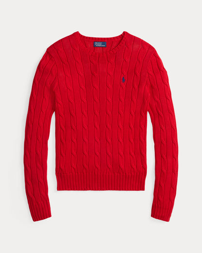 Ralph Lauren CableKnit Cotton Crewneck Sweater