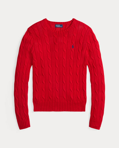 Ralph Lauren CableKnit Cotton Crewneck Sweater