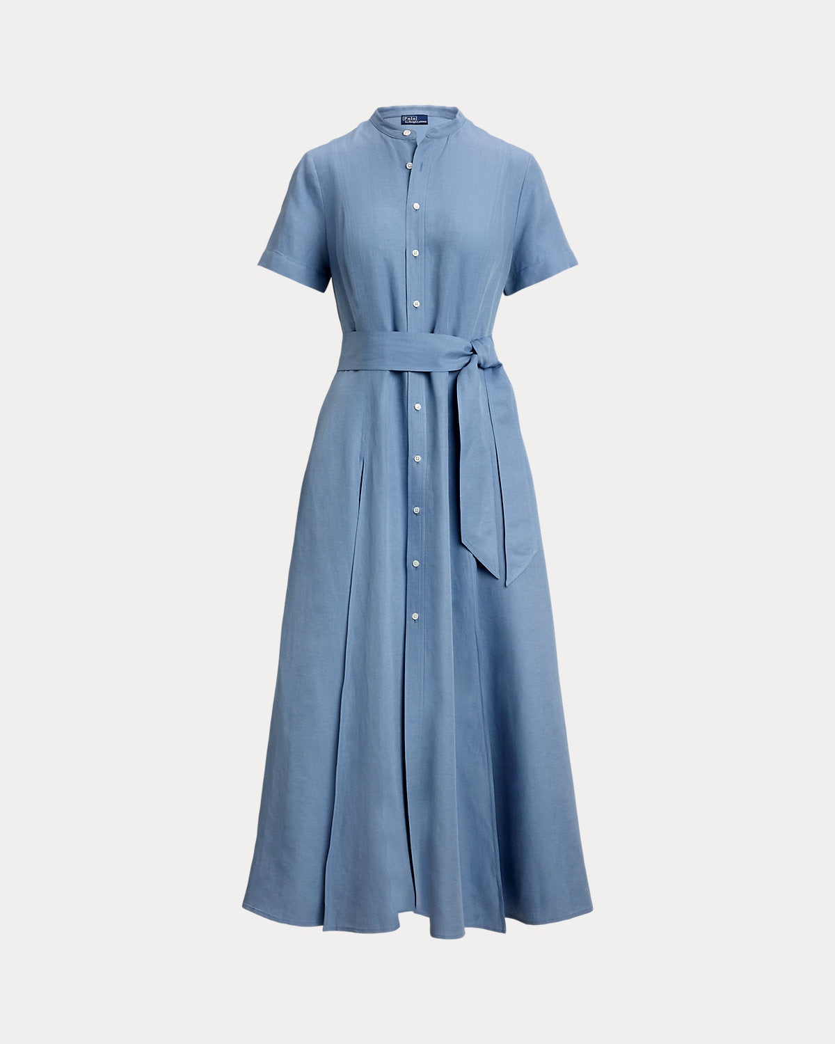 Ralph Lauren Belted SilkBlend ALine Dress