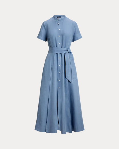 Ralph Lauren Belted SilkBlend ALine Dress
