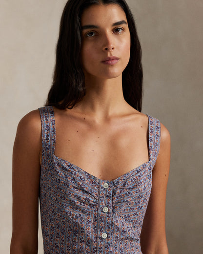 Ralph Lauren Floral Cotton Buttoned Dress