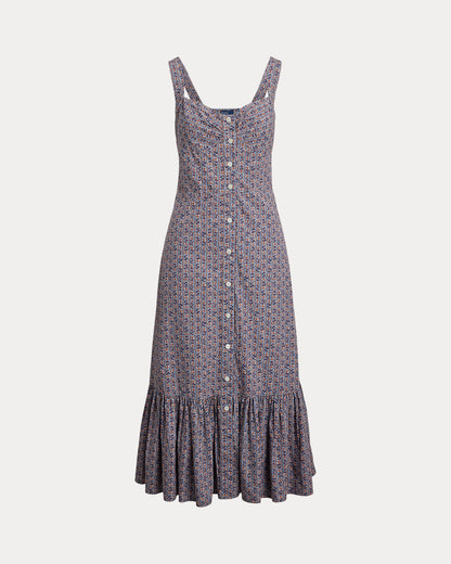 Ralph Lauren Floral Cotton Buttoned Dress