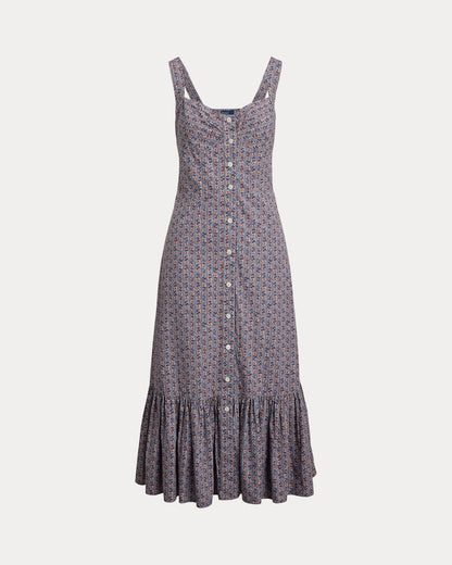 Ralph Lauren Floral Cotton Buttoned Dress
