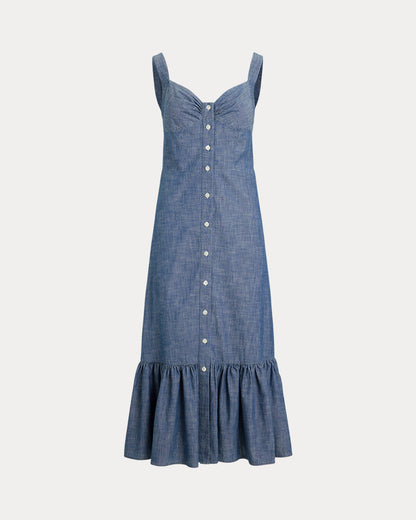 Ralph Lauren Chambray Buttoned Dress