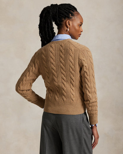 Ralph Lauren CableKnit WoolCashmere Cardigan