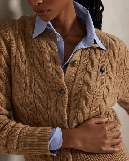 Ralph Lauren CableKnit WoolCashmere Cardigan