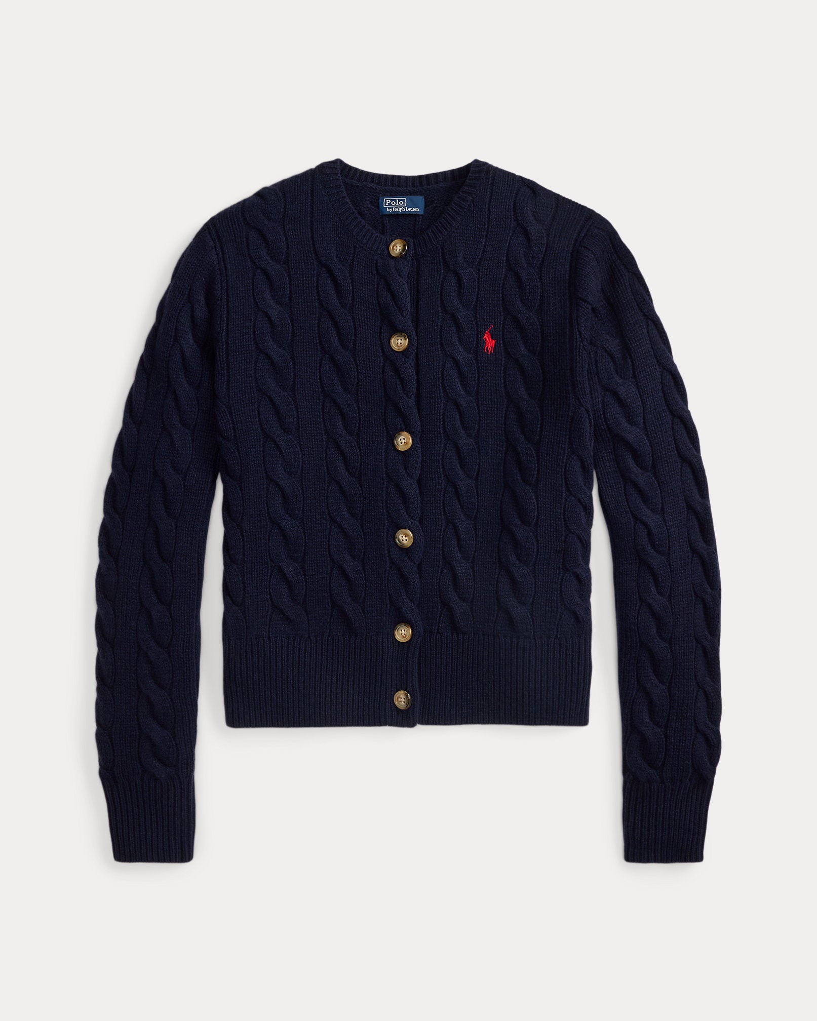 Ralph Lauren CableKnit WoolCashmere Cardigan