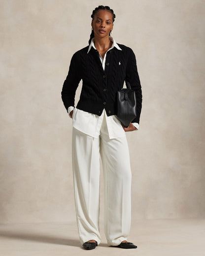 Ralph Lauren CableKnit WoolCashmere Cardigan