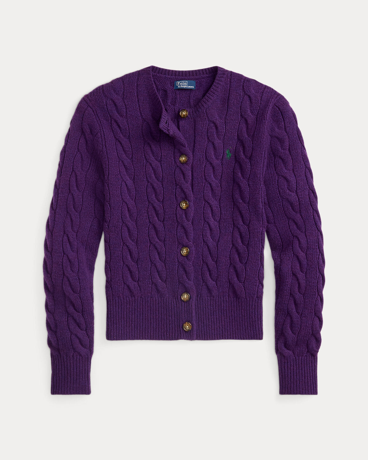 Ralph Lauren CableKnit WoolCashmere Cardigan