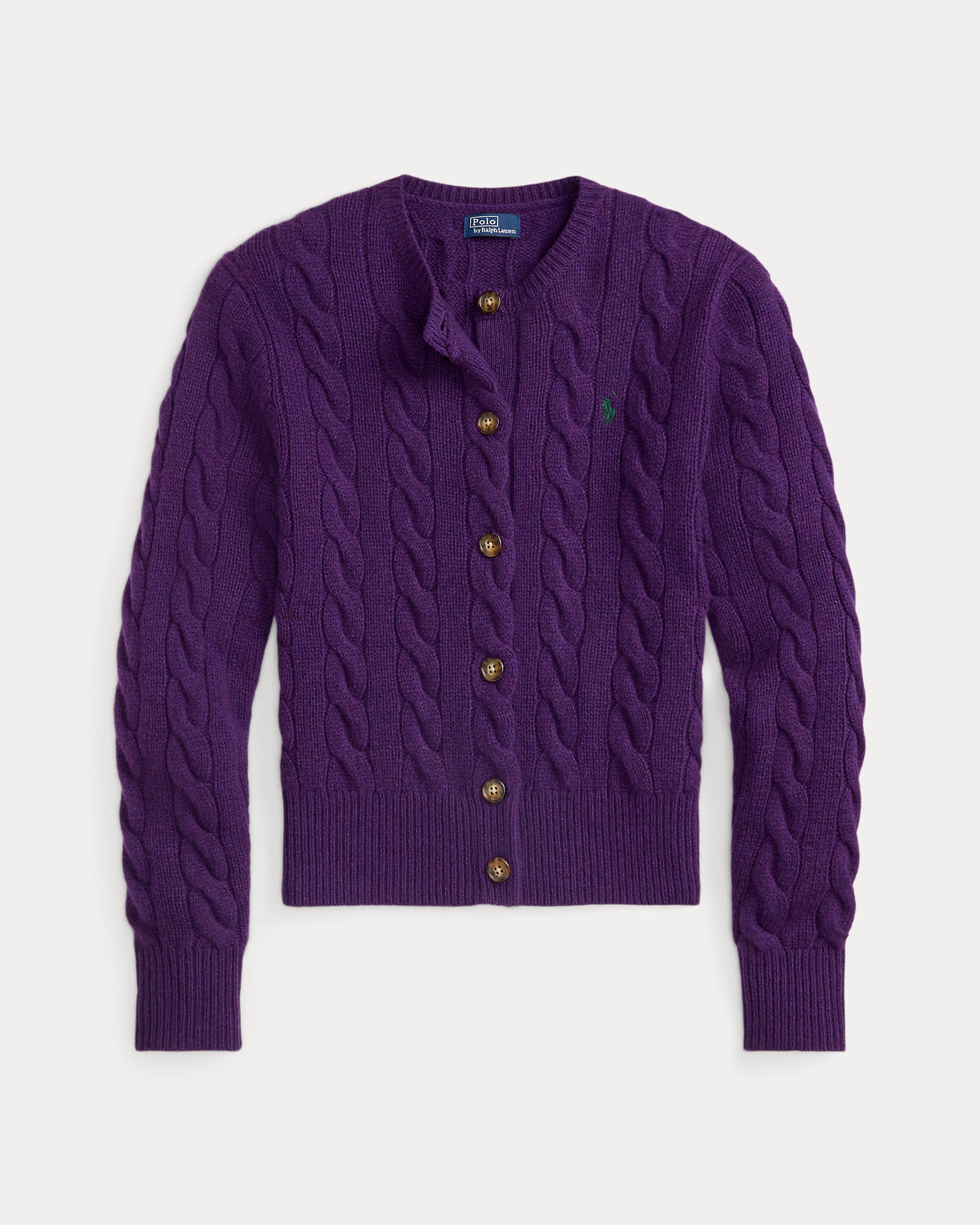 Ralph Lauren CableKnit WoolCashmere Cardigan