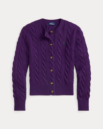 Ralph Lauren CableKnit WoolCashmere Cardigan