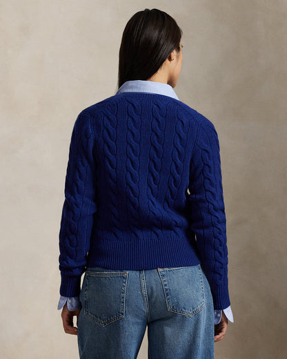 Ralph Lauren CableKnit WoolCashmere Cardigan