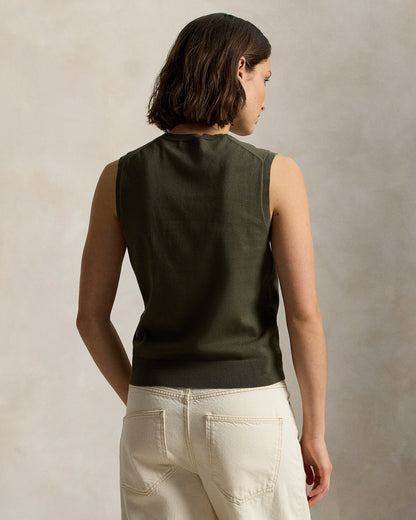 Ralph Lauren Sleeveless Crewneck Sweater