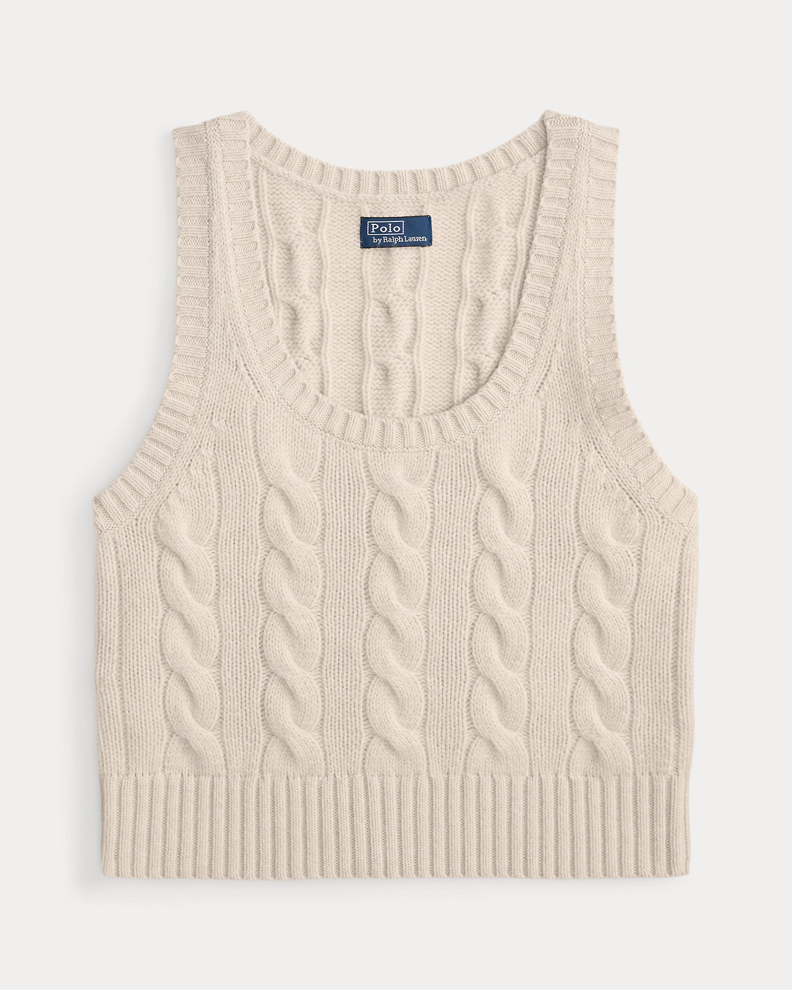 Ralph Lauren Cable WoolCashmere Sleeveless Sweater