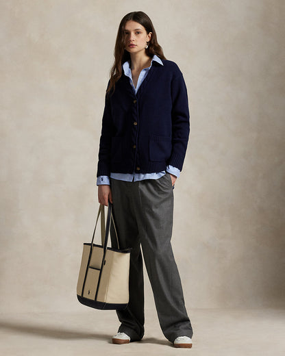 Ralph Lauren CableTrim WoolCashmere Cardigan