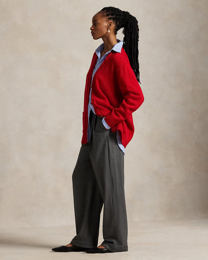 Ralph Lauren CableTrim WoolCashmere Cardigan