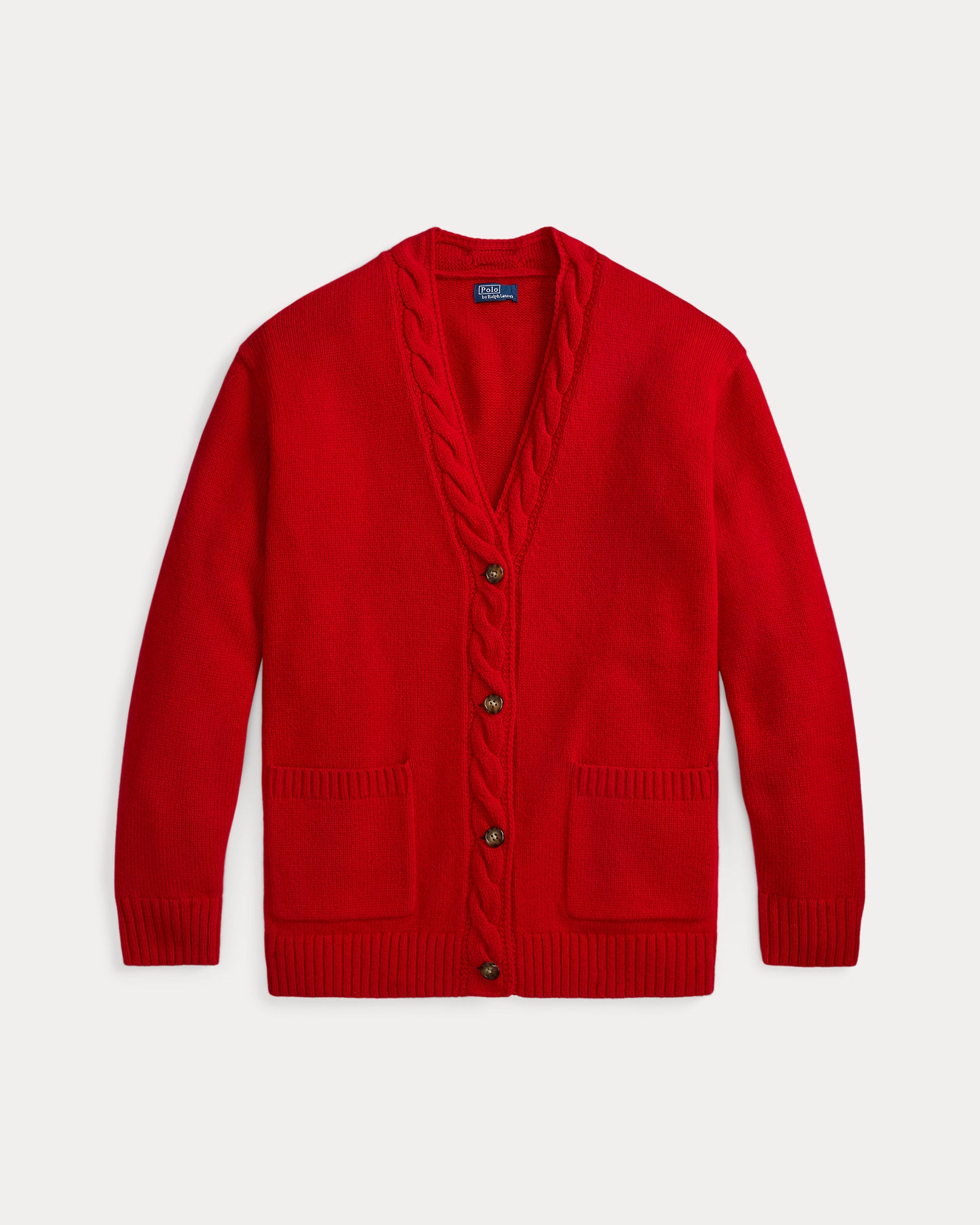 Ralph Lauren CableTrim WoolCashmere Cardigan