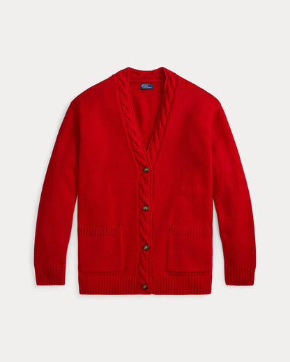 Ralph Lauren CableTrim WoolCashmere Cardigan