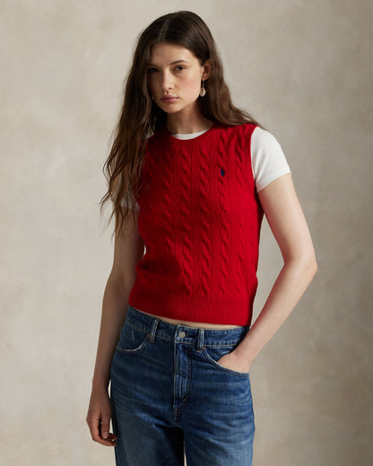 Ralph Lauren CableKnit WoolCashmere Sweater Vest