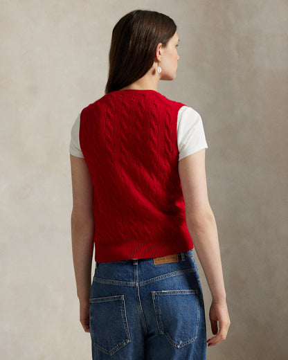 Ralph Lauren CableKnit WoolCashmere Sweater Vest