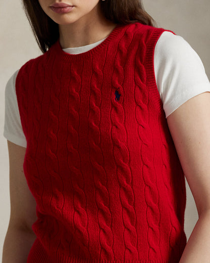 Ralph Lauren CableKnit WoolCashmere Sweater Vest