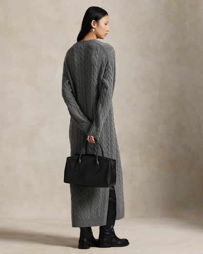 Ralph Lauren CableKnit VNeck Sweater Dress