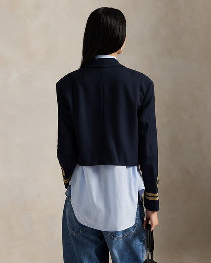 Ralph Lauren DoubleBreasted Cropped Wool Jacket