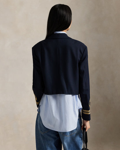 Ralph Lauren DoubleBreasted Cropped Wool Jacket