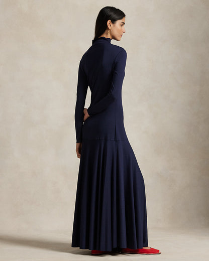Ralph Lauren Ponte Turtleneck Maxidress