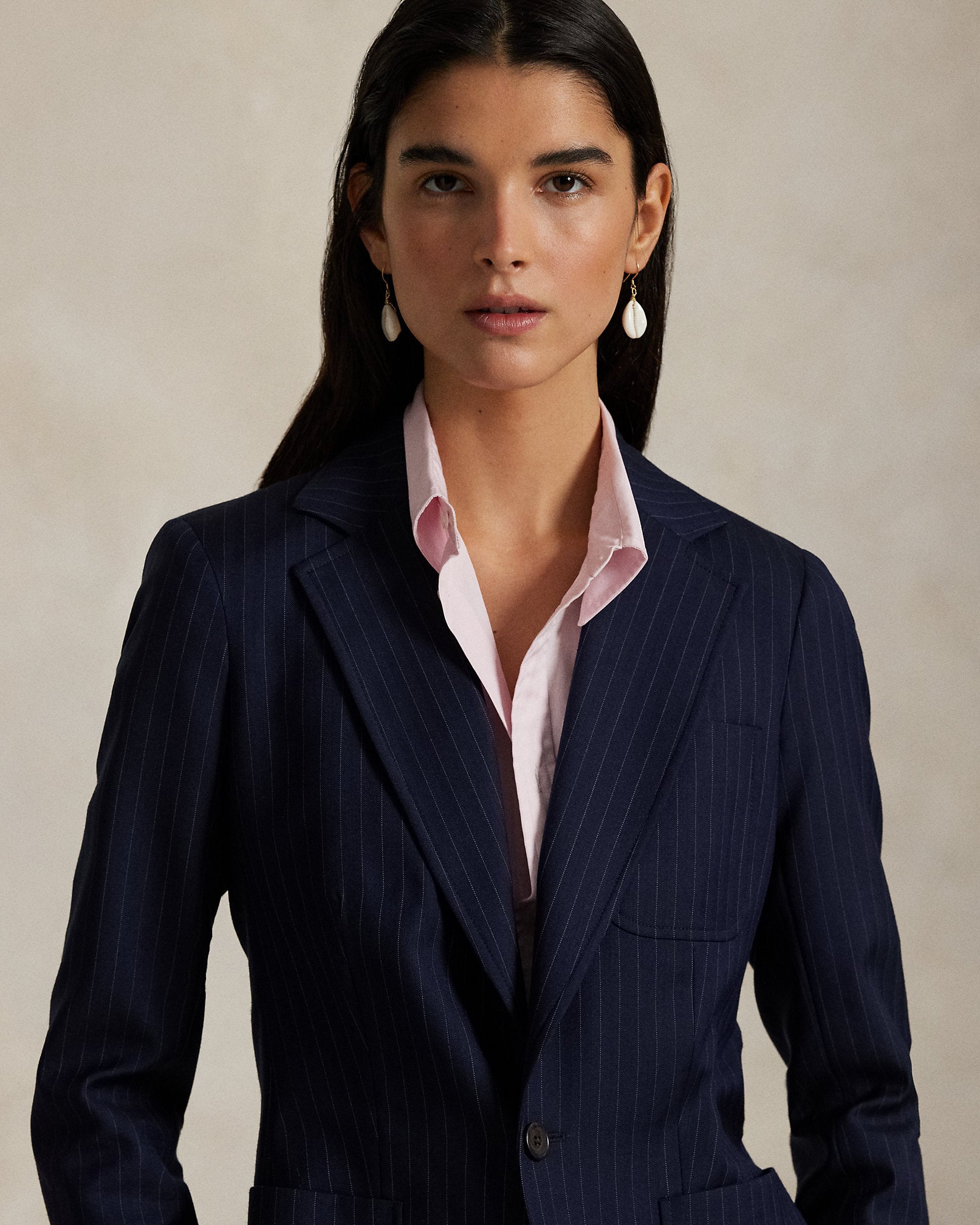Ralph Lauren SingleBreasted Pinstripe Blazer