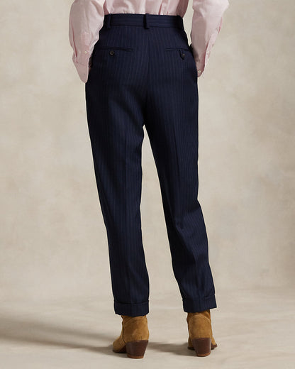 Ralph Lauren Pinstripe Pleated Tapered Pant