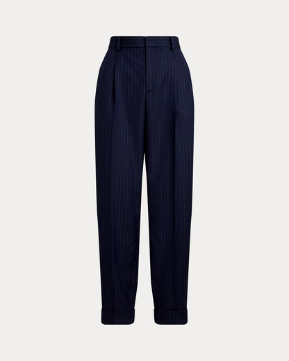 Ralph Lauren Pinstripe Pleated Tapered Pant