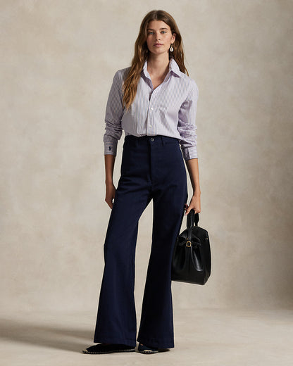 Ralph Lauren Stretch Slim Fit Striped Poplin Shirt