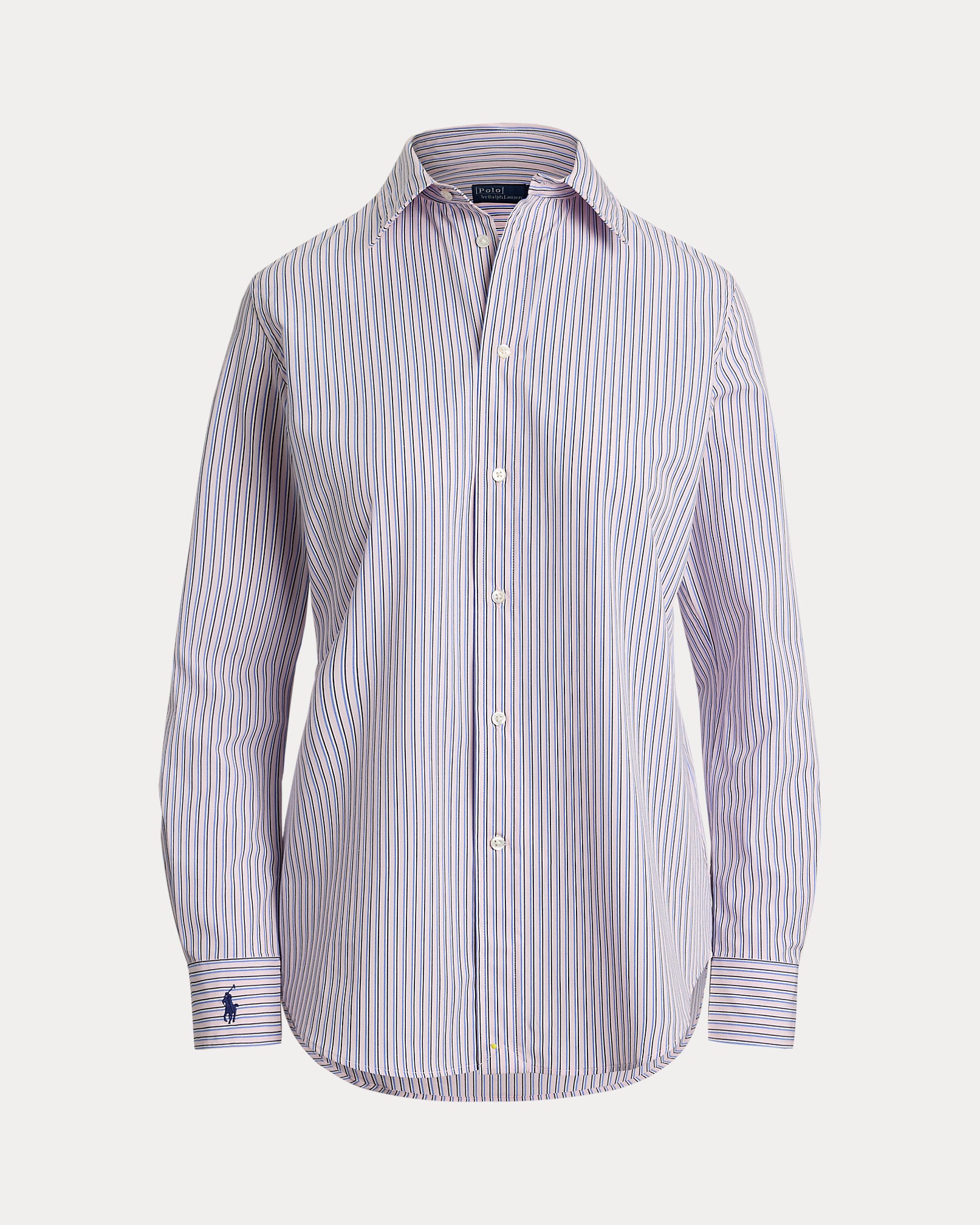 Ralph Lauren Stretch Slim Fit Striped Poplin Shirt