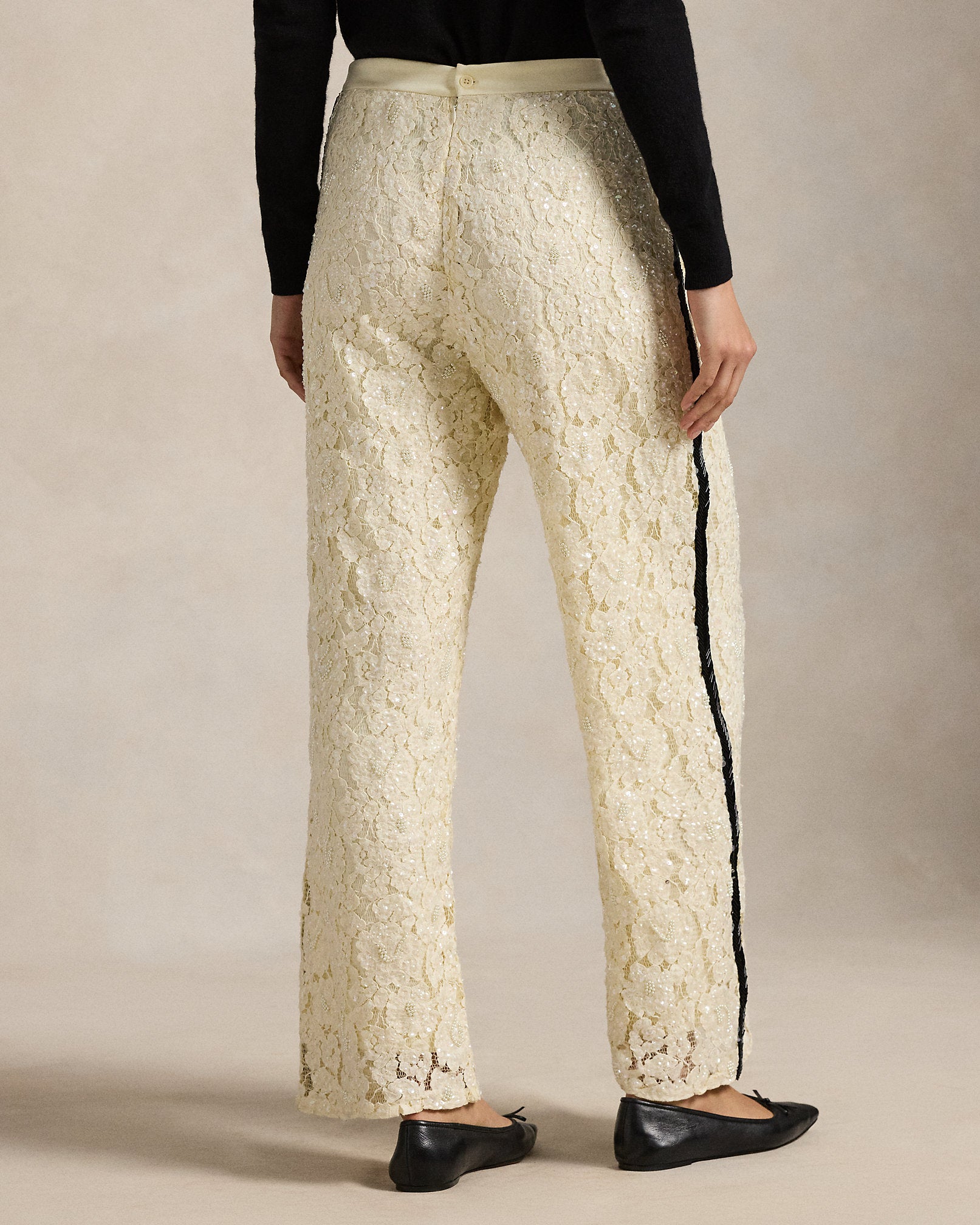 Ralph Lauren Sequined Lace Pant