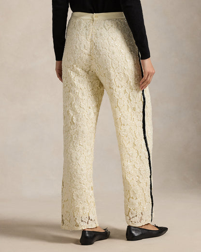 Ralph Lauren Sequined Lace Pant