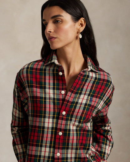 Ralph Lauren Relaxed Fit Plaid Cotton Twill Shirt